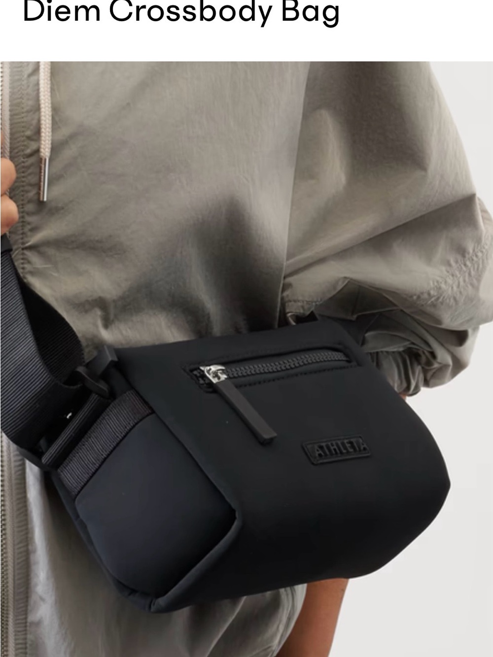Athleta Black Diem Belt Bag (stock photo) bag is Navy